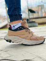 کتونی هوکا اناکاپا رنگ قهوه ای ( Goretex ) چهار فصل مخصوص کوهنوردی