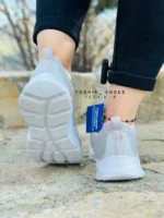 کتونی اسکچرز مدل 149886-Flex Comfort رنگ طوسی