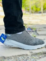 کفش اسکیچرز توری ساخت ویتنام رنگ طوسی