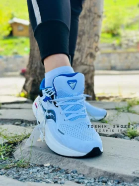 کفش ساکونی مدل pwrvizi فول ژله رنگ آبی روشن