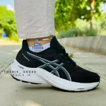 کفش اسیکس مدلGT2000 سری12 رنگ مشکی سفید توشیک - کفش اسپرت زنانه اسیکس کفش اسیکس مدلGT2000 سری12 رنگ مشکی سفید