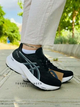 کفش اسیکس مدلGT2000 سری12 رنگ مشکی سفید