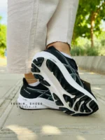 کفش اسیکس مدلGT2000 سری12 رنگ مشکی سفید