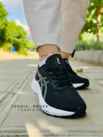 کفش اسیکس مدلGT2000 سری12 رنگ مشکی سفید