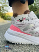 کتونی ادیداس مدل PUREBOOST رنگ سفید صورتی