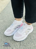 کتونی ادیداس مدل PUREBOOST رنگ سفید صورتی