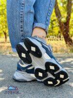 کفش نیوبالانس 9060 آبی و سرمه ای زنانه و دخترانه