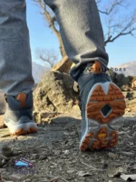 کتونی ساقدار کوهنوردی هوکا مدل kaha2 ضدآب طوسی
