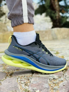 کفش اسیکس ژل کینسی مکس Asics GEL-KINSEI MAX طوسی سبز