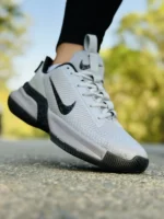 کفش نایک بسکتبالی مدل LeBron Ambassador 13 رنگ طوسی