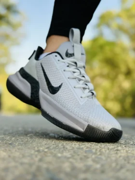 کفش نایک بسکتبالی مدل LeBron Ambassador 13 رنگ طوسی