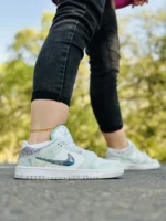 کفش نایک مدل dunk dragon سبزآبی زنانه و دخترانه