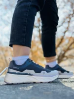کفش زنانه هومتو مدل 360196B سرمه ای زیره سفید