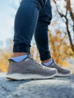 کتونی اسکیچرز مدل slip-ins قهوه ای
