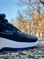 کتونی اسکیچرز مدل go walk رنگ سرمه ای با زیره سفید