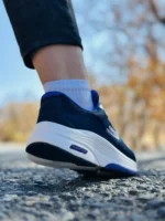 کتونی اسکیچرز مدل go walk رنگ سرمه ای با زیره سفید
