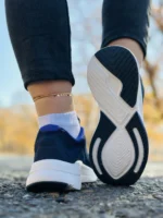 کتونی اسکیچرز مدل go walk رنگ سرمه ای با زیره سفید