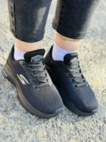 کتونی اسکیچرز مدل go walk رنگ تمام مشکی زنانه