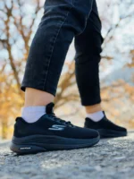 کتونی اسکیچرز مدل go walk رنگ تمام مشکی زنانه