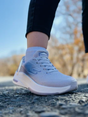 کتونی اسکیچرز مدل go walk رنگ طوسی روشن