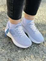 کتونی اسکیچرز مدل go walk رنگ طوسی روشن