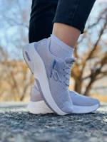 کتونی اسکیچرز مدل go walk رنگ طوسی روشن