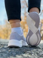کتونی اسکیچرز مدل go walk رنگ طوسی روشن