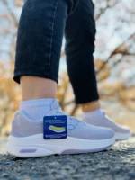 کتونی اسکیچرز مدل go walk رنگ طوسی روشن