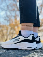 کتونی اسکیچرز مدل go walk رنگ سفید مشکی