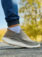 کتونی اسکیچرز مدل slip-ins قهوه ای بدونه بند