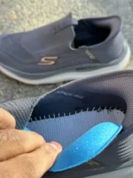 کتونی اسکیچرز مدل slip-ins طوسی بدونه بند