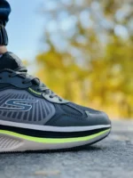 کتونی اسکیچرز مدل go run رنگ خاکستری طوسی