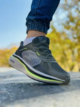 کتونی اسکیچرز مدل go run رنگ خاکستری طوسی